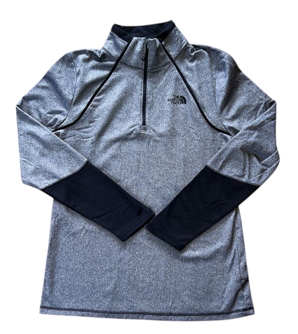 The North Face Canyonlands 1/4 Zip Gray & Black Athletic Pullover Large